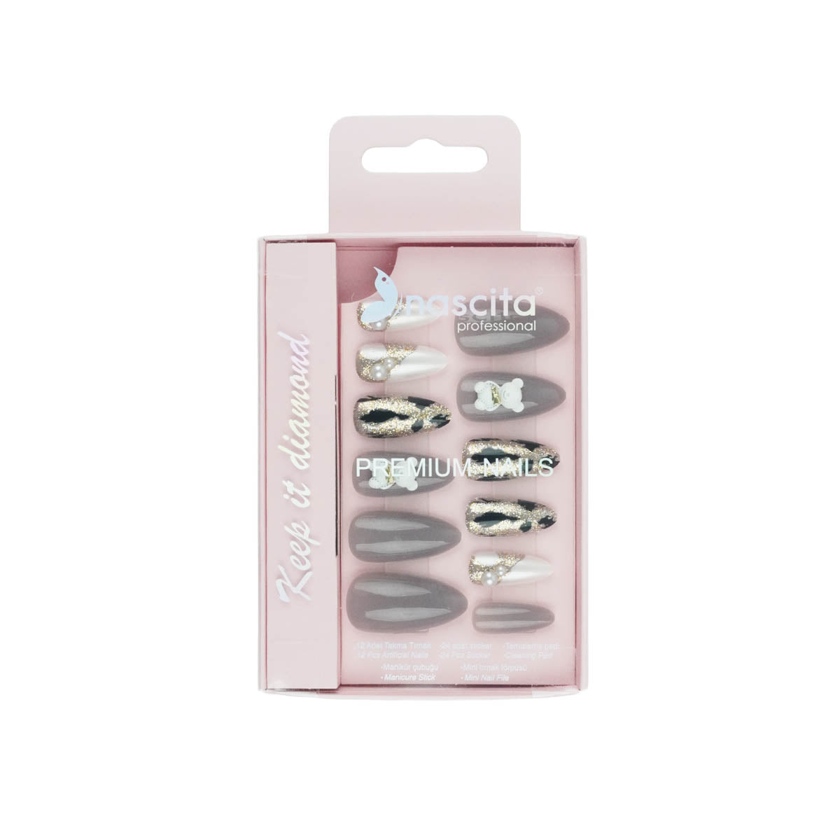 Nascita Premium Diamond Seri Takma Tırnak NASNAIL0296
