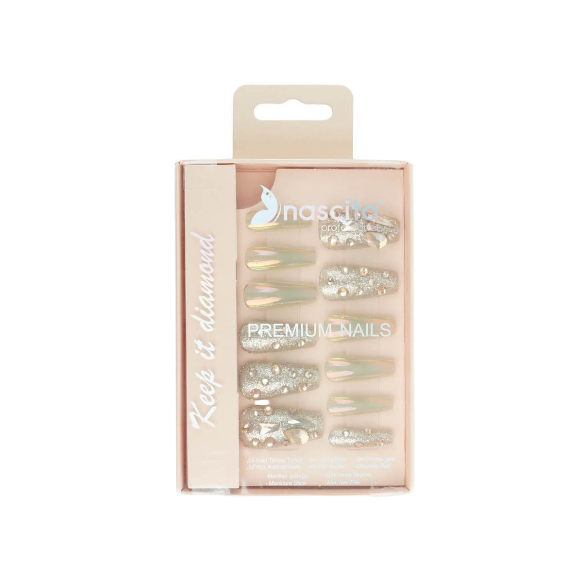 Nascita Premium Diamond Seri Takma Tırnak NASNAIL0287