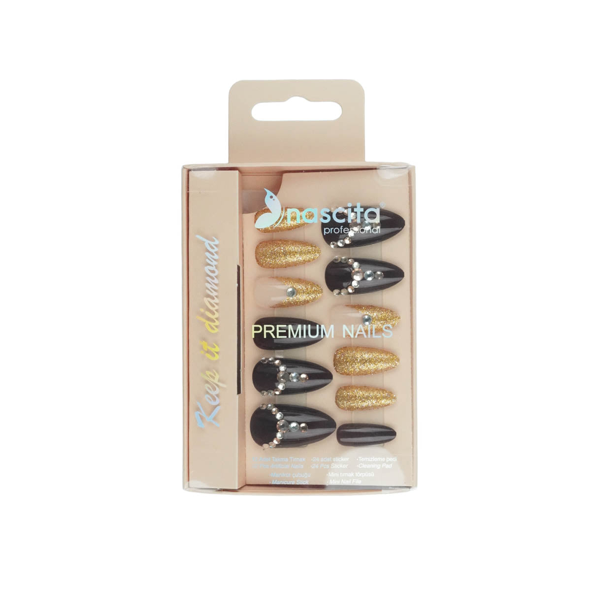 Nascita Premium Diamond Seri Takma Tırnak NASNAIL0284