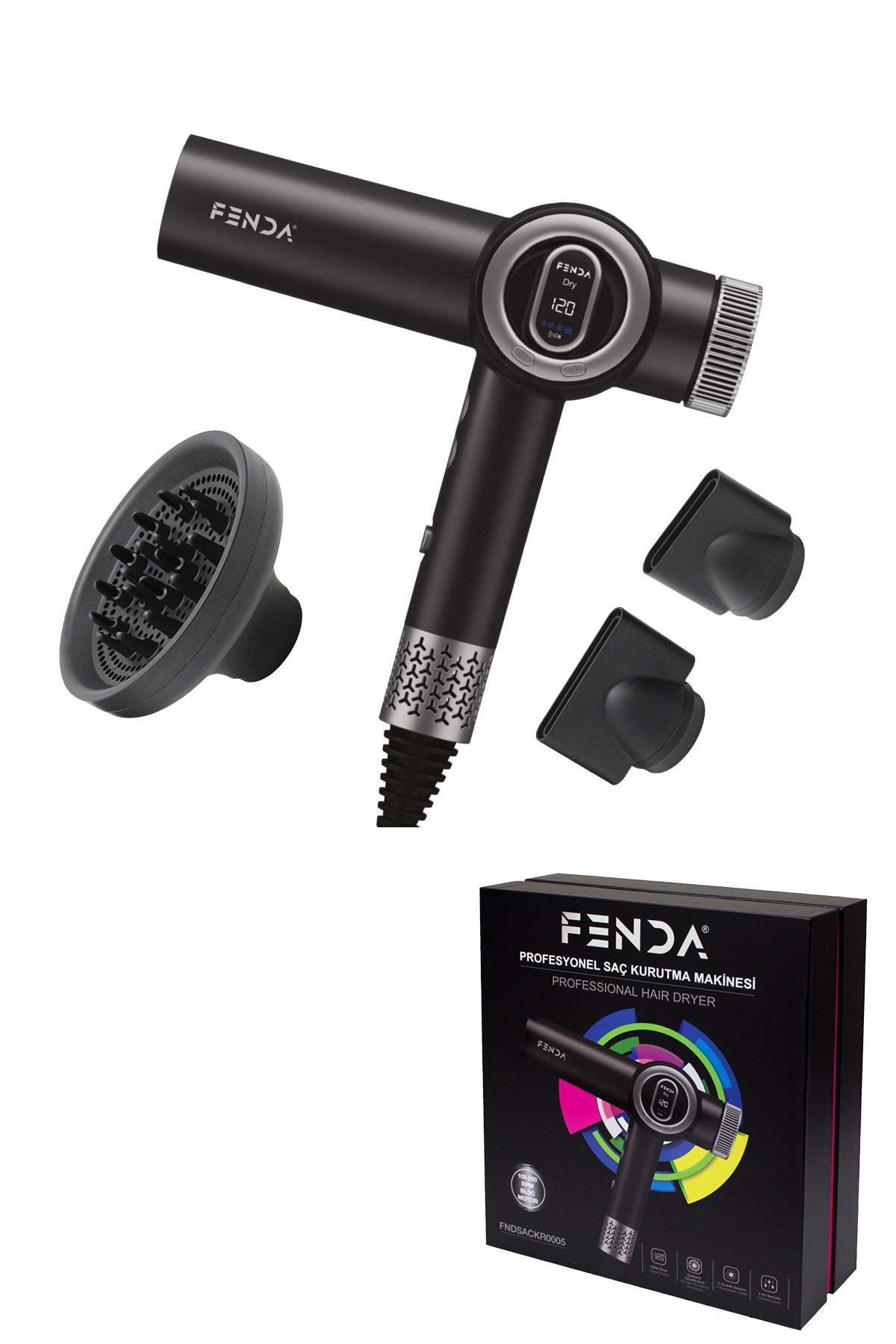 Fenda Profesyonel Saç Kurutma Makinesi FNDSACKR0005