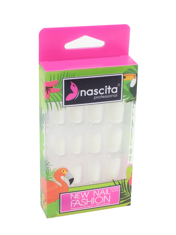Nascita French Takma Tırnak Beyaz 24’lü Set NASNAIL0031