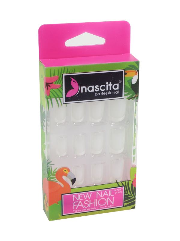 Nascita French Doğal Görünümlü Takma Tırnak 24’lü Set NASNAIL0036