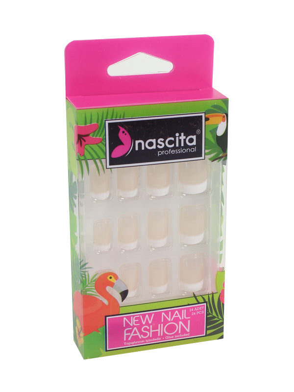 Nascita French Doğal Görünümlü Takma Tırnak 24’lü Set NASNAIL0037