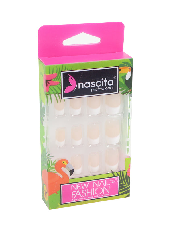 Nascita French Doğal Görünümlü Takma Tırnak 24’lü Set NASNAIL0038
