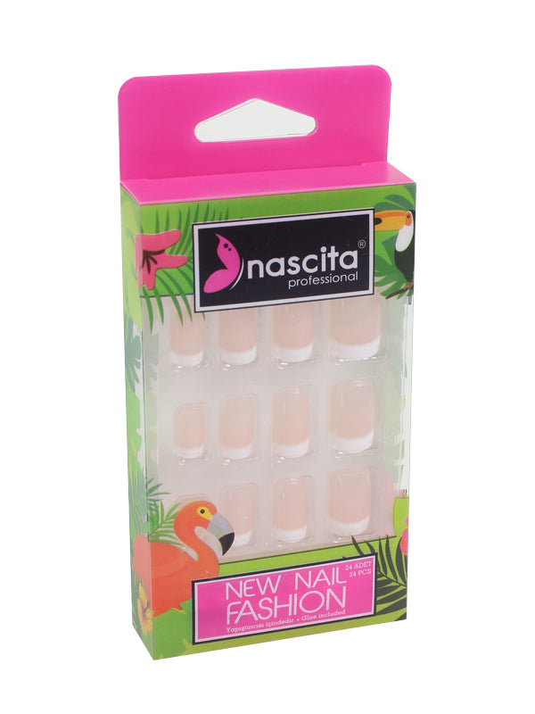 Nascita French Doğal Görünümlü Takma Tırnak 24’lü Set NASNAIL0045