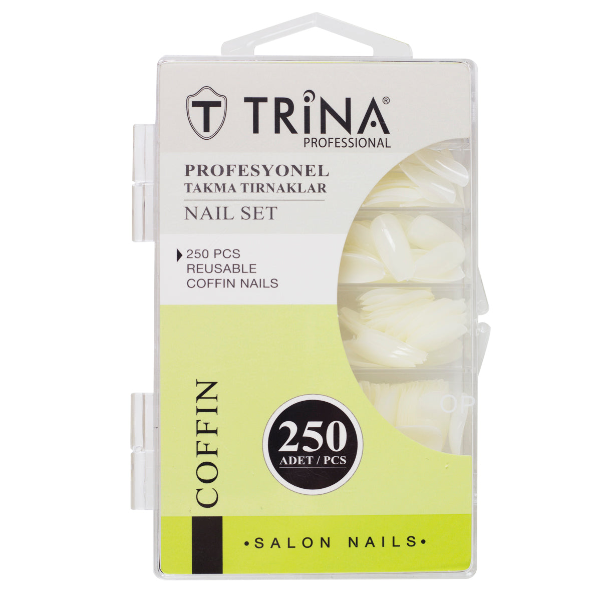Trina Coffin Takma Tırnak 250'li Kutulu TRNNAIL0011