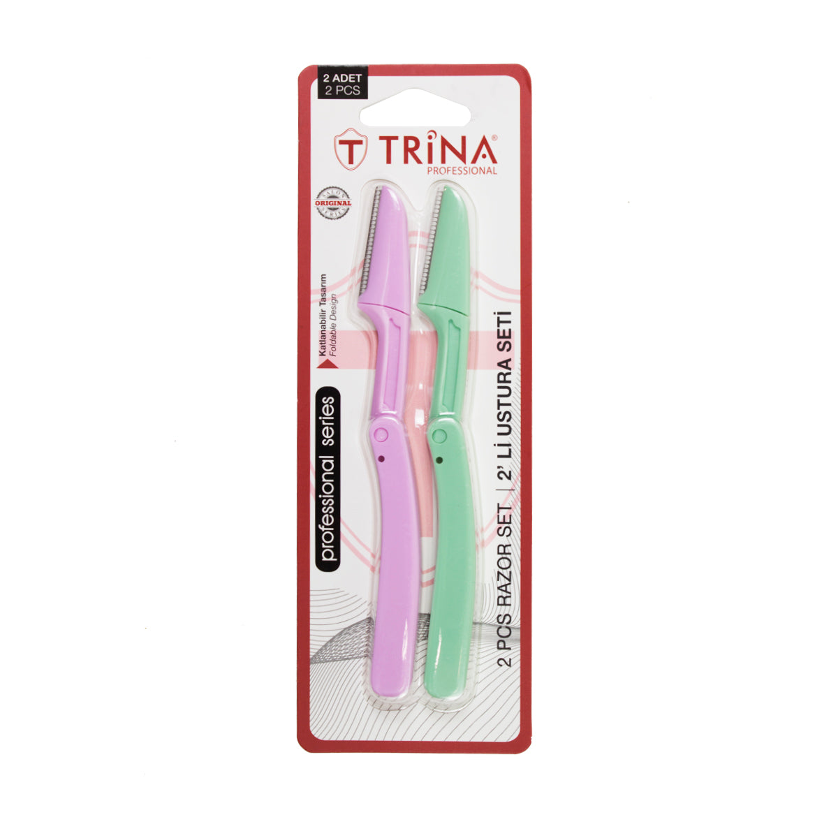 Trina Açılır Kapanır Kaş Usturası 2'Li TRNRAZOR0002